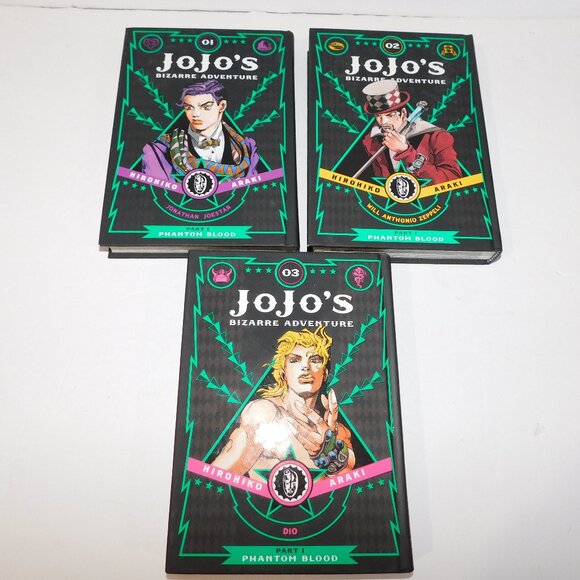 Jojo's Bizarre Adventure Other - Jojo’s Bizarre Adventure Part 1 Phantom Blood 1 Vol. 1-3 Manga Set Set English